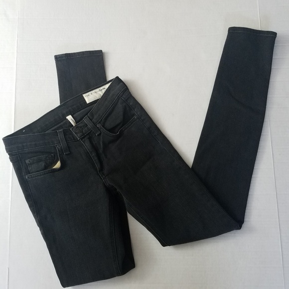 rag & bone Denim - Rag & Bone Jean The Skinny In Rock Black